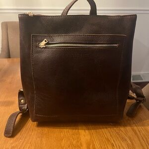 Portland Leather Brown Backpack